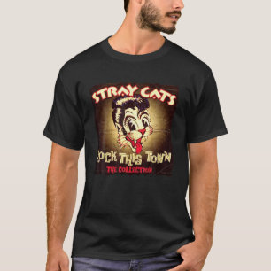 Vintage Cat's Animals Design Arts Stray Music Band T-Shirt