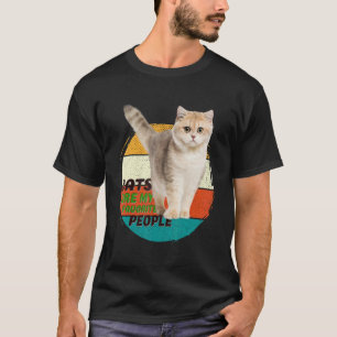 Vintage Cats Are My Favourite People Vintage Brit T-Shirt