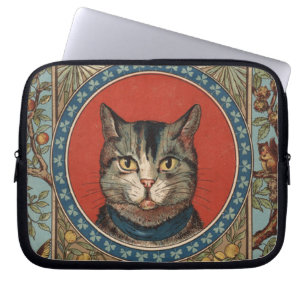 Vintage Cat's Life for Kitty Cat Classic Victorian Laptop Sleeve