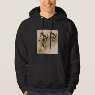 Vintage Cats on Bikes Hoodie