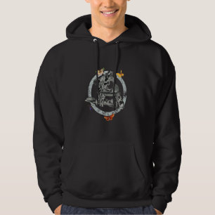 Vintage Cats With Colourful Butterflies Hoodie