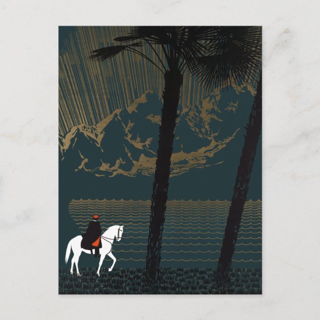 Vintage Caucasus Mountains Russia Travel Postcard (Front)