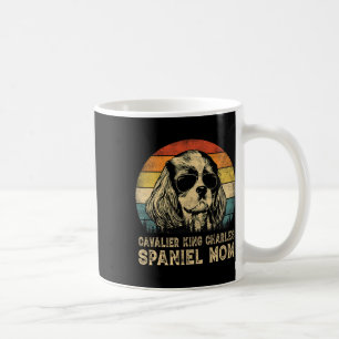 Vintage Cavalier King Charles Spaniel Mum Dog Moth Coffee Mug