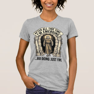Vintage Cave Humour Engraving Graphic Shirt Design