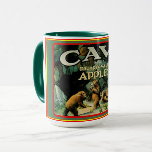 Vintage CAVE PAJARO Apples Mug
