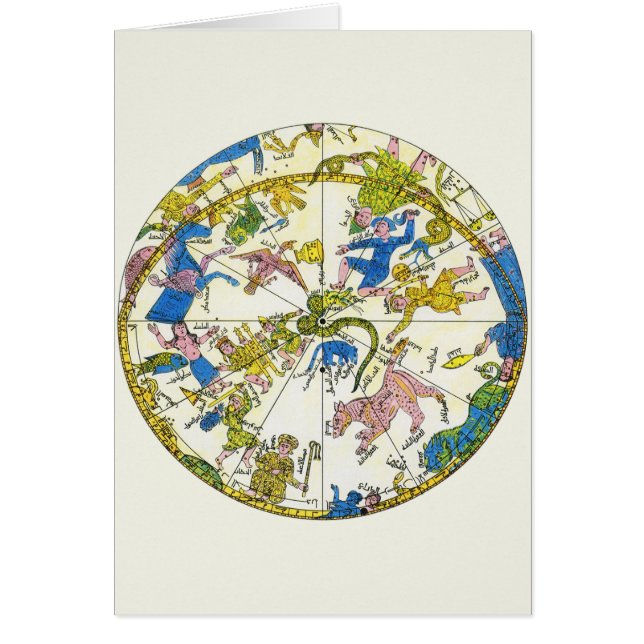 Vintage Celestial, Arabic Sphere, Constellations (Front)