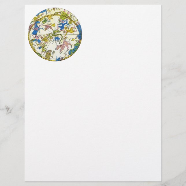 Vintage Celestial, Arabic Sphere, Constellations (Front)