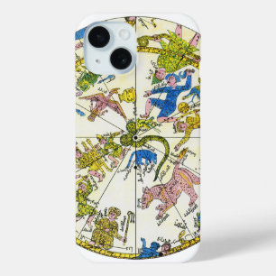 Vintage Celestial, Arabic Sphere, Constellations iPhone 15 Case