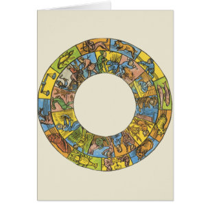 Vintage Celestial, Astrological Zodiac Wheel