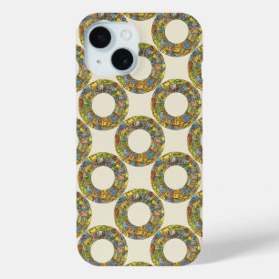Vintage Celestial, Astrological Zodiac Wheel iPhone 15 Case