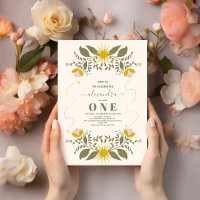 Vintage Celestial Botanical 1st Birthday