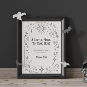 Vintage Celestial Bridal Shower Favor Poster