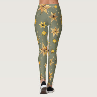 Vintage Celestial Design Leggings