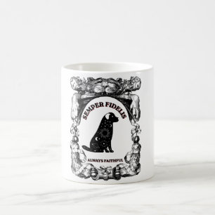 Vintage Celestial dog poster Semper Fidelis Coffee Mug