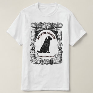 Vintage Celestial dog poster Semper Fidelis T-Shirt