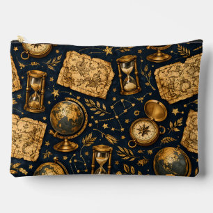 Vintage Celestial Map & Astronomy Pattern Accessory Pouch
