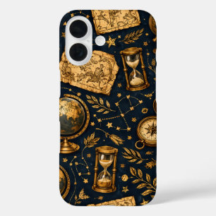 Vintage Celestial Map & Astronomy Pattern iPhone 16 Case