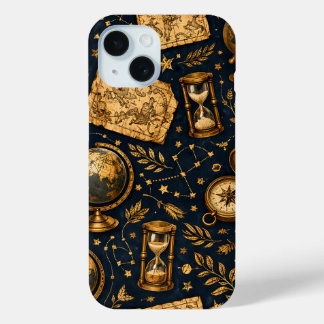 Vintage Celestial Map & Astronomy Pattern iPhone 15 Case