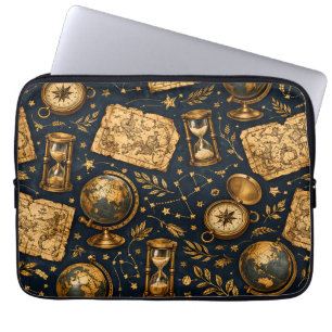 Vintage Celestial Map & Astronomy Pattern Laptop Sleeve