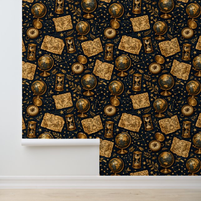 Vintage Celestial Map & Astronomy Pattern Wallpaper (Application)
