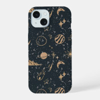 Vintage Celestial Space Pattern