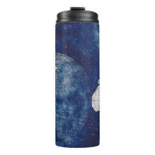 Vintage Celestial World Map (2) Thermal Tumbler