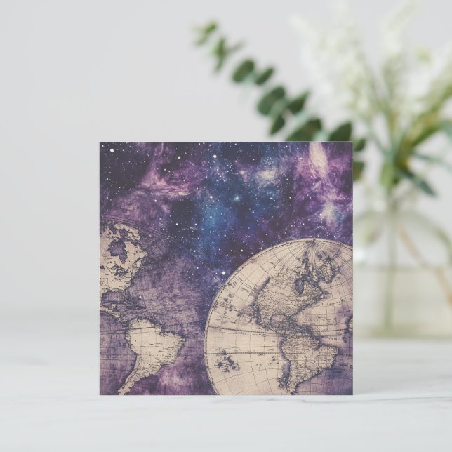 Vintage Celestial World Map (3) (Standing Front)