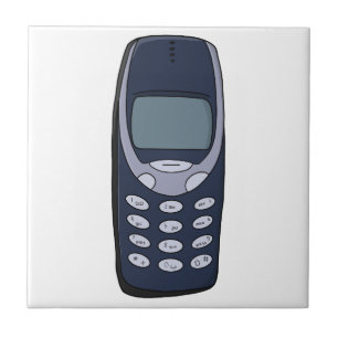 Vintage Cell Phone Ceramic Tile