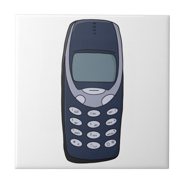 Vintage Cell Phone Ceramic Tile (Front)
