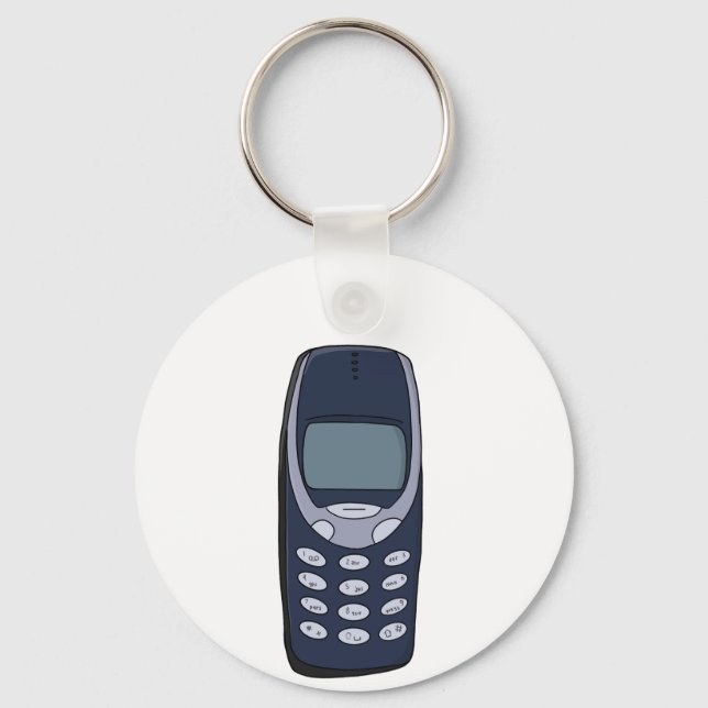 Vintage Cell Phone Key Ring (Front)
