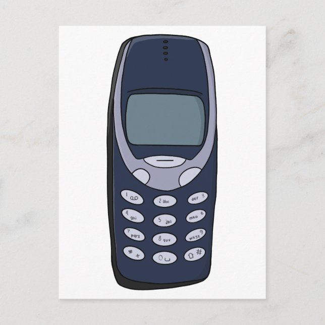 Vintage Cell Phone Postcard (Front)