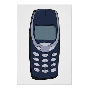 Vintage Cell Phone Poster