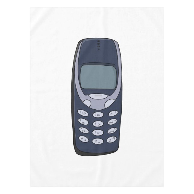 Vintage Cell Phone Tablecloth (Front)