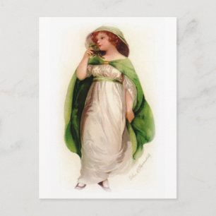 Vintage Celtic Woman Postcard