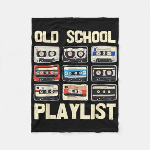 Vintage Cette Tape 80s 90s Music Retro Playlist Me Fleece Blanket