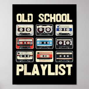 Vintage Cette Tape 80s 90s Music Retro Playlist Me Poster