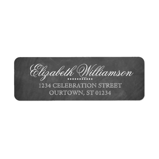 Vintage Chalkboard Address Label