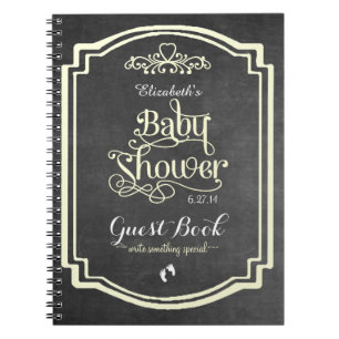 Vintage Chalkboard-Baby Shower Guest Book
