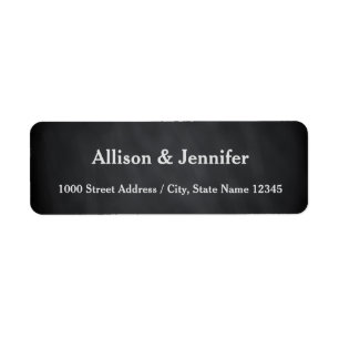 Vintage Chalkboard Blackboard Return Address Label