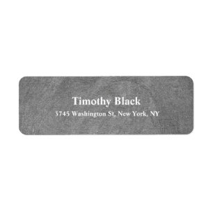 Vintage Chalkboard Elegant Plain Modern Style Return Address Label