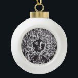 vintage chalkboard Greek mythology Gorgon medusa Ceramic Ball Christmas Ornament<br><div class="desc">blackboard art medusa hair fashion accessories.
vintage chalkboard Greek mythology Gorgon medusa home decor and medusa gifts for greek mythology lovers.</div>