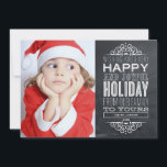 VINTAGE CHALKBOARD | HOLIDAY PHOTO CARD<br><div class="desc">©Fine & Dandy Paperie</div>