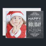 VINTAGE CHALKBOARD | HOLIDAY PHOTO CARD<br><div class="desc">©Fine & Dandy Paperie</div>