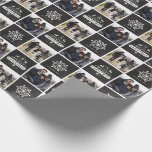 Vintage Chalkboard  Merry Christmas Photo Wrapping Paper<br><div class="desc">Personalise this vintage chalkboard Christmas wrapping paper with your favourite family photos!</div>