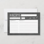 Vintage Chalkboard Recipe Card<br><div class="desc">Share the recipe for your holiday treats and cookies with this chalkboard style recipe card featuring vintage lettering.</div>