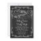 Vintage Chalkboard Semi-Formal Wedding Invitations