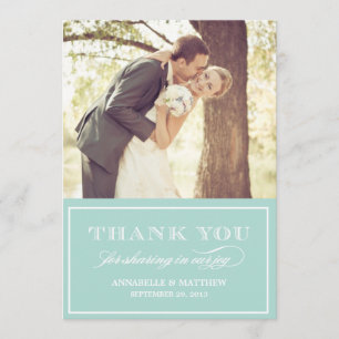 Vintage Chalkboard Thank You Card