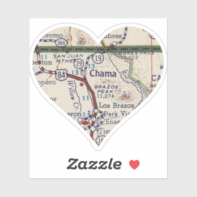 Vintage Chama Map (Sheet)