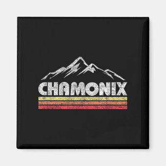 Vintage Chamonix Retro Mountain Mens Womens Souven Magnet