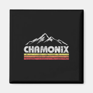 Vintage Chamonix Retro Mountain Mens Womens Souven Magnet